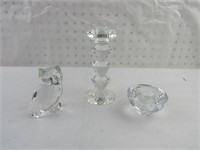 3 piece crystal set
