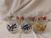 Set of MC Floral Glasses