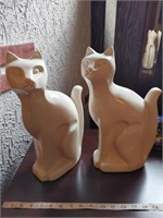 Pair of Cat Statues