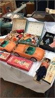 Group of vintage dolls & accessories