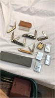 Pocket knives and lighters