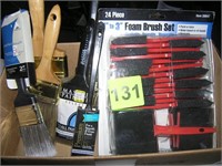 Box Lot Of Paint Brushes