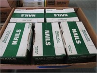 5-5 Lb boxes of nails 8d Galv. Spiral shank
