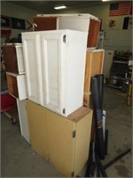 Assorted Painted Wooden Cabinets