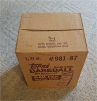 1987 Topps Baseball 3 Box Rak-pak Case