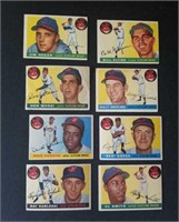 8 Different 1955 Topps Cleveland Indians