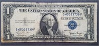 1935 Series D $1 Silver Certificate Blue Seal Note