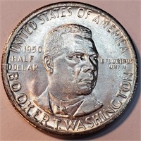 1950-S Booker T Washington Half Dollar - GEM!