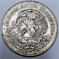 1968 Silver Mexico Olympics 25 Pesos