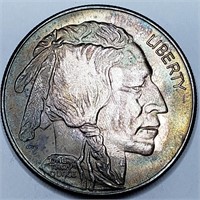 1 oz Silver Buffalo - Indian Head Round - Toned!