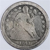 1841-O Seated Liberty Dime - Only 400 Survive