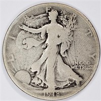 1918 Walking Liberty Half Dollar