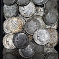 Roll 50 Silver Roosevelt Dimes - Full Set
