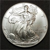 2000 American Silver Eagle .999 Silver Ozt Round