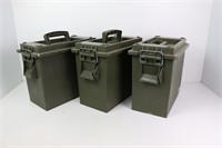 Three Plastic Ammo Boxes