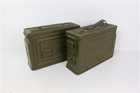 Two 30 Cal Ammo Cans