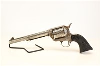 Colt SAA Bledsoe Engraved, Silver Plated, .45