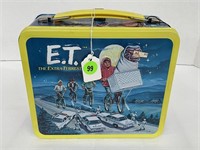 1982 ET METAL LUNCHBOX WITH THERMOS - YELLOW