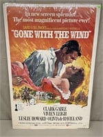 GONE WITH THE WIND MOVIE POSTER - 1970 - 27" X 41"