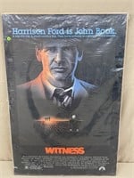 HARRISON FORD WITNESS MOVIE POSTER-1985-27"X 40"