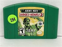 NINTENDO 64 ARMY MEN SERGEANT HEROS 2 GREEN GAME