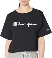 CHAMPION WOMENS CROPPED TEE SIZE SMALL