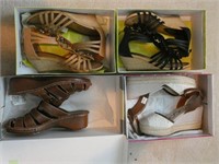 4 Pairs - Women's Size 6.5-7M Sandals, Etc.