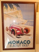 Monaco 1937 Racing Print