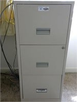 Three Drawer Letter Size Metal File Cabinet