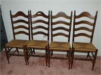 Set of (4) Ladder Back Chairs