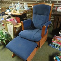 Glider Chair W/ Foot Stool