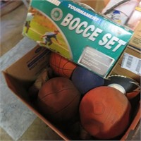 Boccee Ball Set, Basketballs, Air Pumps