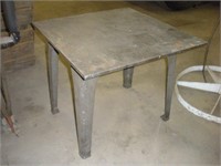 Steel Table 28x28x24 Inches - 1/2 Inch Top