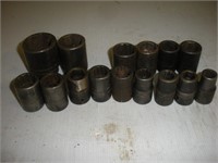 Snap On  1/2 Drive Assorted Impact Sockets