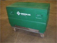 Greenlee Job Box On Metal Cart W/6 Inch Casters