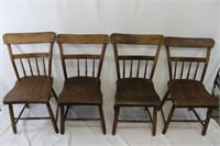 Set of Antique Wooden Chairs