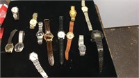 Lot of 13 Used Mens Wrist Watches