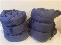 2 - matching single sleeping bags