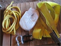 Unused 80,000 lb. Tow Strap * Used Tow Strap