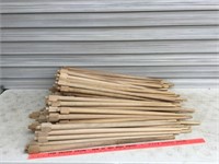 Group of Turned Wood Spindles