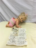 1974 Mattel BABY THAT AWAY w instruction sheet