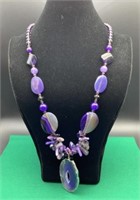 Purple Beaded Necklace - Colar Missangas Roxo