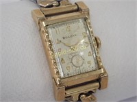 Vintage Bulova 10K Gold-Filled Wrist Watch