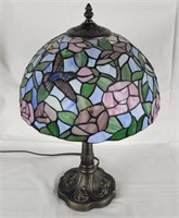 18" Tiffany Style Stained Glass Lamp