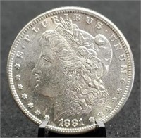 1881-S Morgan Silver Dollar, MS66 Gem BU