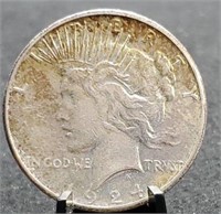 1924-S Peace Silver Dollar, Better Date