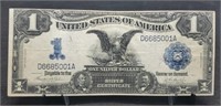 1899 One Dollar Black Eagle Note, XF