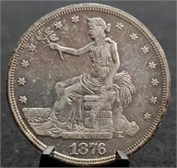 1876-S Trade Dollar, XF