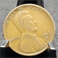 1912-S Lincoln Cent, VF, from Album