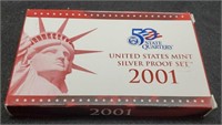 2001-S Ten Coin Silver Proof Set